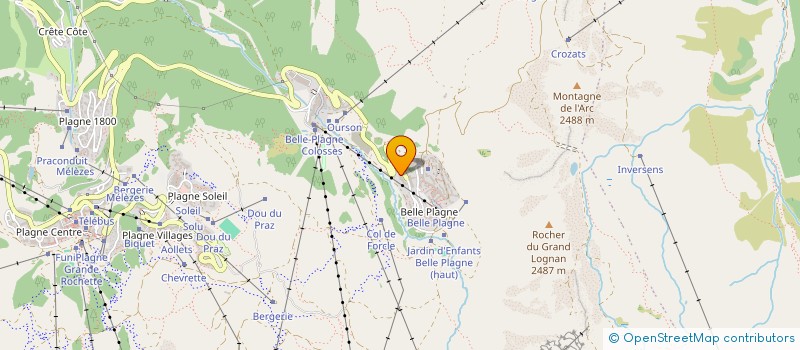 localisation de l'entreprise MADAME ANTHEA WYSS  LA PLAGNE TARENTAISE