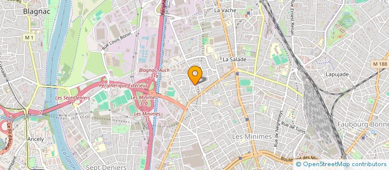 localisation de l'entreprise MADAME ANTHONY CAILLETEAU  TOULOUSE