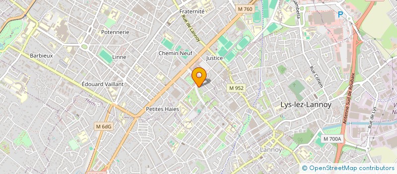 localisation de l'entreprise MADAME ANTINEA BROCQUET  ROUBAIX