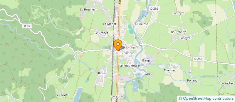 localisation de l'entreprise MADAME ANTINEA NOEL  MARSAC-EN-LIVRADOIS