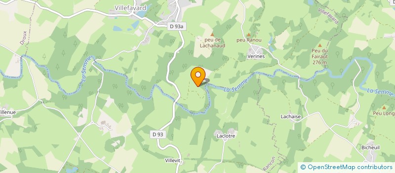 localisation de l'entreprise MADAME ANTOINETTE BARRIERE  VILLEFAVARD