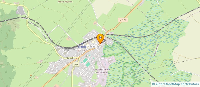 localisation de l'entreprise MADAME ANTOINETTE BARTHELET  FRASNE