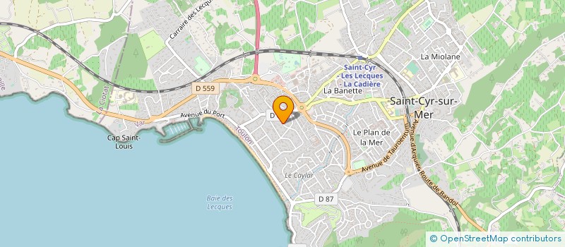 localisation de l'entreprise MADAME ANTOINETTE BERARD à SAINT-CYR-SUR-MER