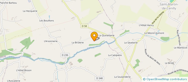 localisation de l'entreprise MADAME ANTOINETTE BERTRAND  SAINT-DENIS-LE-VETU