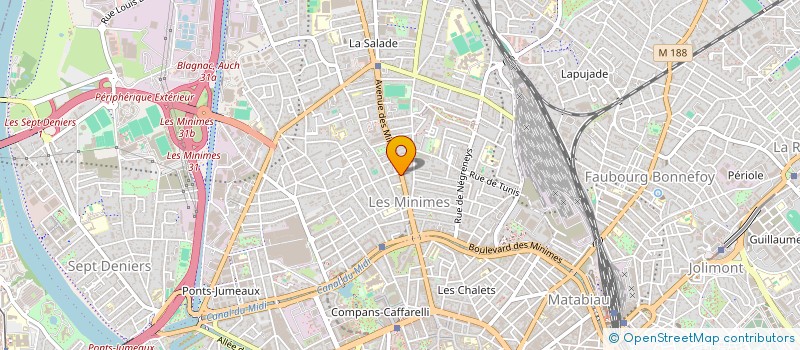 localisation de l'entreprise MADAME ANTOINETTE BESSOMO à TOULOUSE