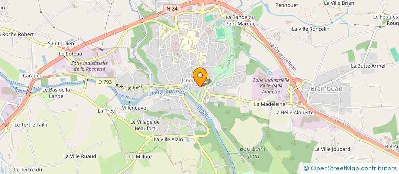localisation de l'entreprise MADAME ANTOINETTE BOEGNER à JOSSELIN
