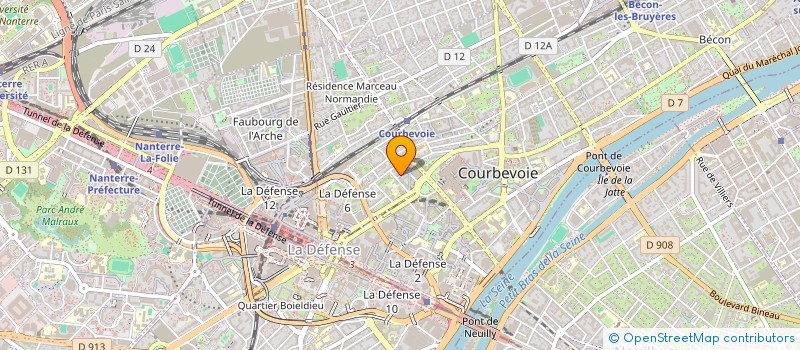 localisation de l'entreprise MADAME ANTOINETTE BONCENNE à COURBEVOIE
