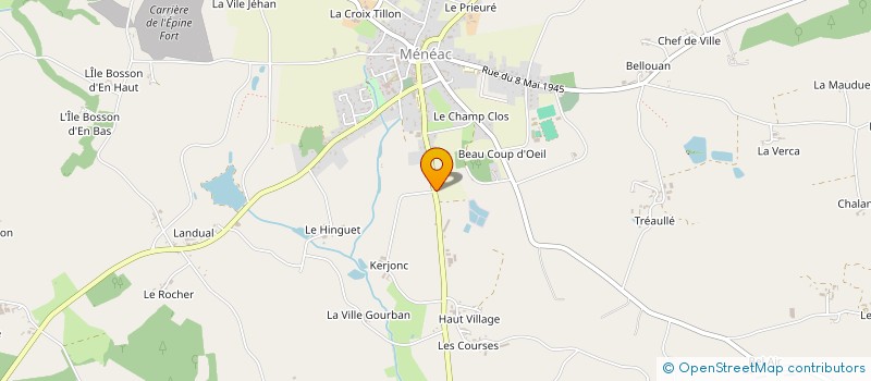 localisation de l'entreprise MADAME ANTOINETTE BOSCHER  MENEAC