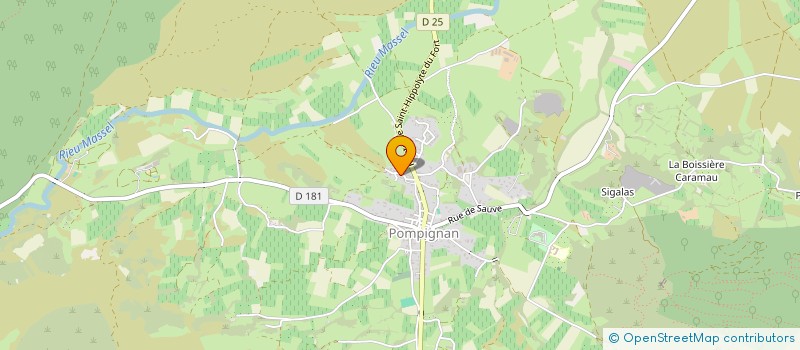 localisation de l'entreprise MADAME ANTOINETTE BUGARD  POMPIGNAN
