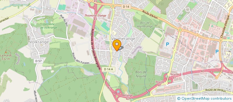 localisation de l'entreprise MADAME ANTOINETTE BUJWID  THIONVILLE