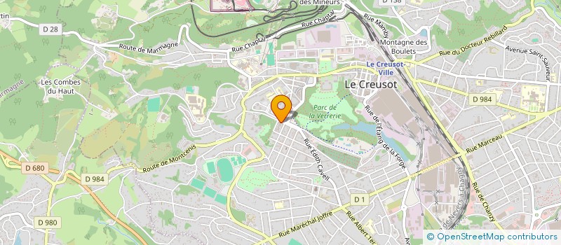 localisation de l'entreprise MADAME ANTOINETTE CAPRIOLI à LE CREUSOT