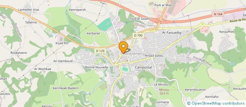 localisation de l'entreprise MADAME ANTOINETTE CHAMBRY à ROSTRENEN