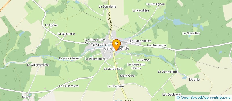 localisation de l'entreprise MADAME ANTOINETTE CHEVRIER  CERE-LA-RONDE