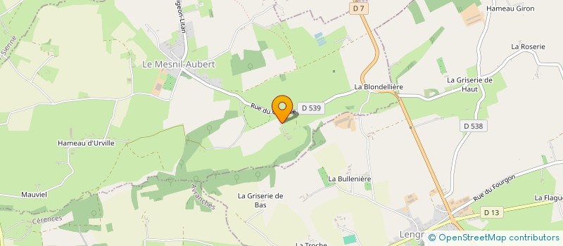 localisation de l'entreprise MADAME ANTOINETTE DAVENEL  LE MESNIL-AUBERT