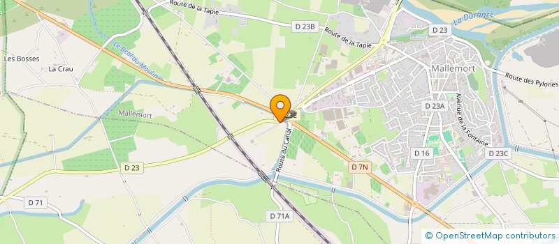 localisation de l'entreprise MADAME ANTOINETTE DAVID  MALLEMORT