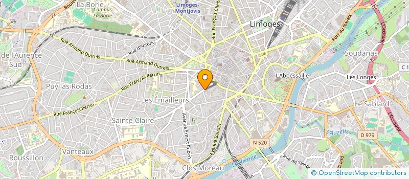 localisation de l'entreprise MADAME ANTOINETTE DUCOUX à LIMOGES