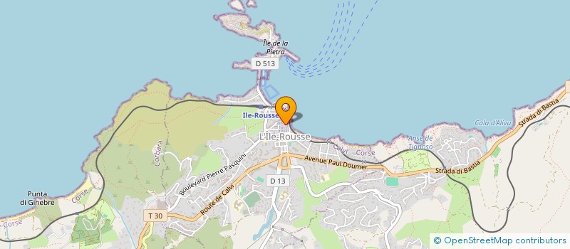 localisation de l'entreprise MADAME ANTOINETTE DUPRAT à L'ILE ROUSSE