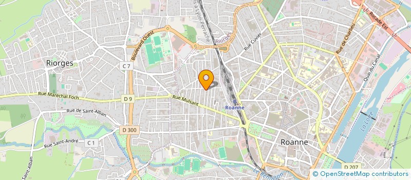 localisation de l'entreprise MADAME ANTOINETTE GILBERTAS  ROANNE