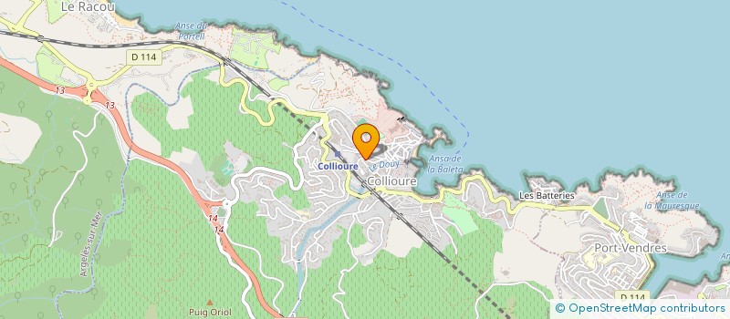 localisation de l'entreprise MADAME ANTOINETTE GIRAUD  COLLIOURE