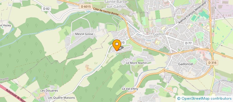 localisation de l'entreprise MADAME ANTOINETTE GOMIS  GAILLON