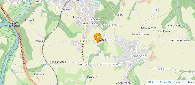 localisation de l'entreprise MADAME ANTOINETTE HASCOET  SAINT-SEGAL