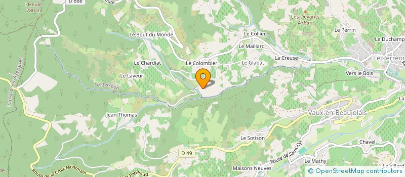 localisation de l'entreprise MADAME ANTOINETTE JUPERRON  LE PERREON