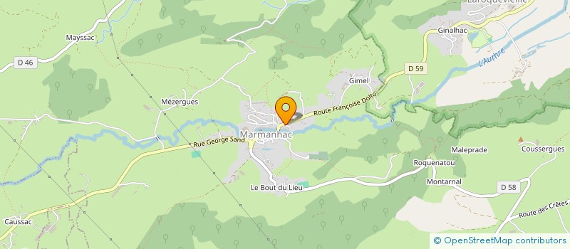 localisation de l'entreprise MADAME ANTOINETTE LAFLEUR à MARMANHAC