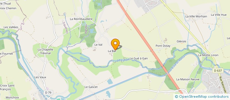 localisation de l'entreprise MADAME ANTOINETTE LAUNAY  PLEUGUENEUC