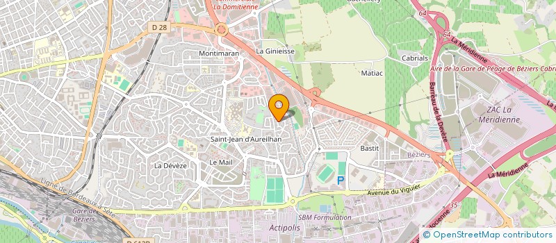 localisation de l'entreprise MADAME ANTOINETTE MANZANERA à BEZIERS
