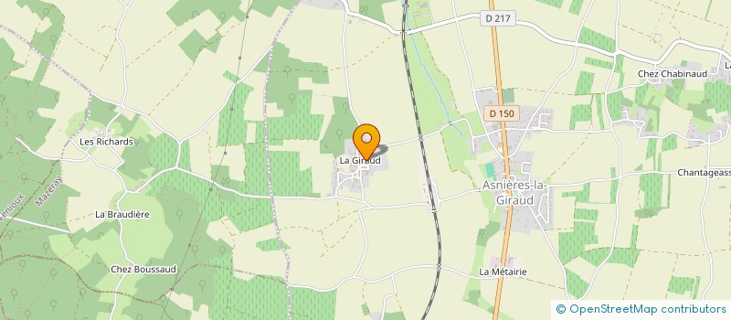 localisation de l'entreprise MADAME ANTOINETTE MARC  ASNIERES-LA-GIRAUD