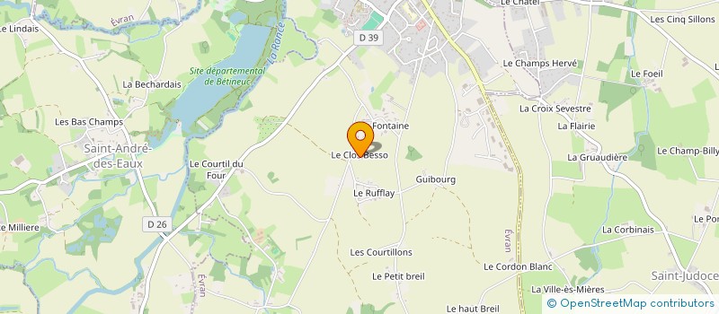 localisation de l'entreprise MADAME ANTOINETTE MCDONOUGH à EVRAN