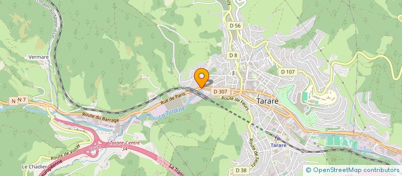 localisation de l'entreprise MADAME ANTOINETTE MITTON  TARARE