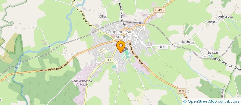 localisation de l'entreprise MADAME ANTOINETTE MONIER à CRAPONNE-SUR-ARZON