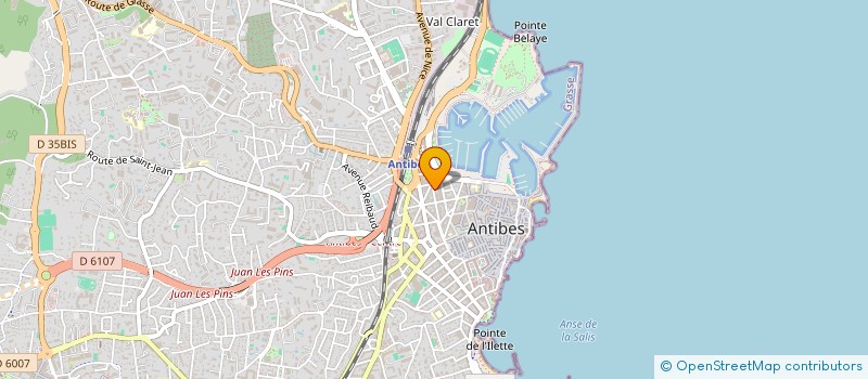 localisation de l'entreprise MADAME ANTOINETTE MOORE à ANTIBES