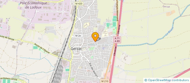 localisation de l'entreprise MADAME ANTOINETTE PERTUS  GERZAT