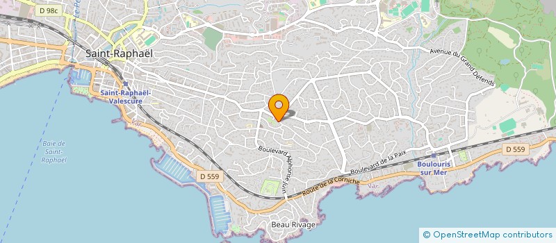 localisation de l'entreprise MADAME ANTOINETTE PIEDNOEL  SAINT-RAPHAEL