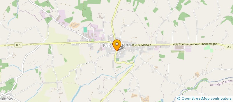 localisation de l'entreprise MADAME ANTOINETTE PIERRE DUEVI  JUVIGNY LES VALLEES