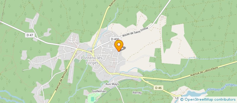 localisation de l'entreprise MADAME ANTOINETTE RIVAS  PONTENX-LES-FORGES