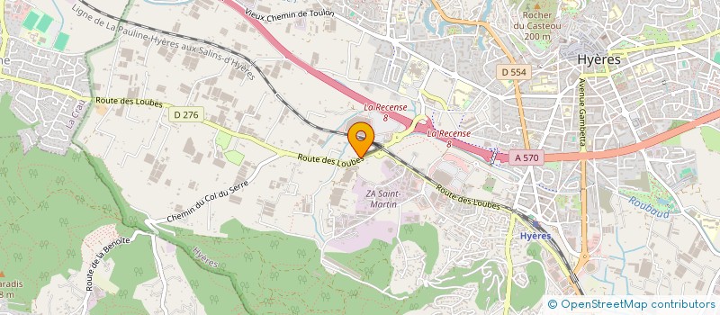 localisation de l'entreprise MADAME ANTOINETTE SARACINO à HYERES