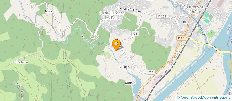 localisation de l'entreprise MADAME ANTOINETTE SARGERO  SAINT-GEORGES-LES-BAINS