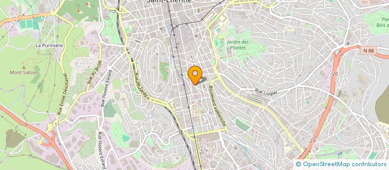 localisation de l'entreprise MADAME ANTOINETTE SICARI  SAINT-ETIENNE