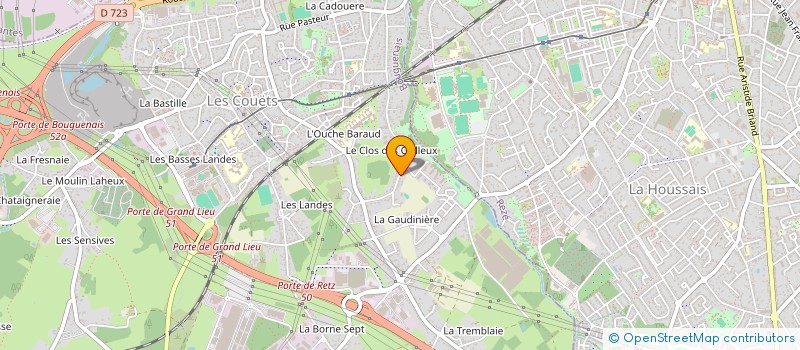 localisation de l'entreprise MADAME ANTOINETTE SUGIER  BOUGUENAIS