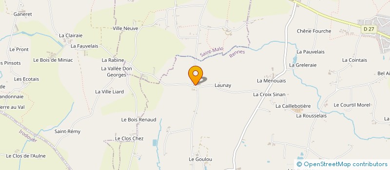localisation de l'entreprise MADAME ANTOINETTE THION à LA CHAPELLE-CHAUSSEE