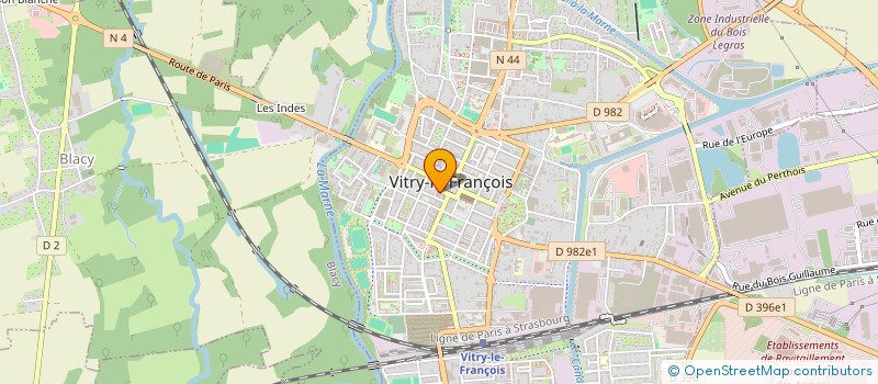 localisation de l'entreprise MADAME ANTOINETTE VERLEYE à VITRY-LE-FRANCOIS