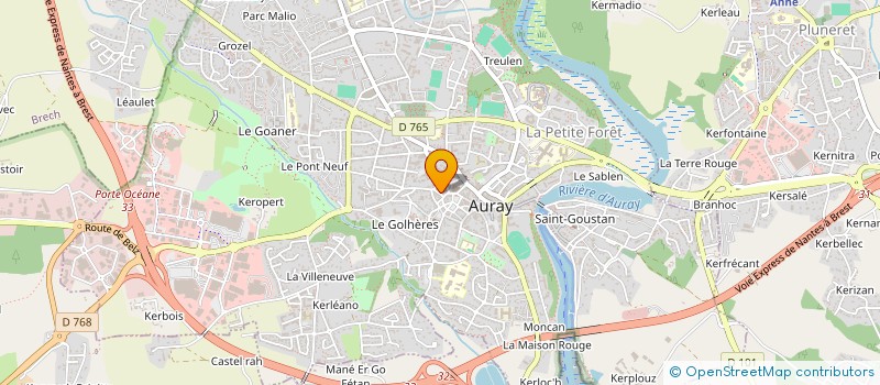 localisation de l'entreprise MADAME ANTOINETTE VESSIER à AURAY