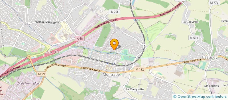 localisation de l'entreprise MADAME ANTOINETTE VILAMAJO  MONTRABE