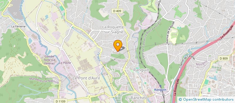 localisation de l'entreprise MADAME ANTONELLA MAUCERI à LA ROQUETTE-SUR-SIAGNE