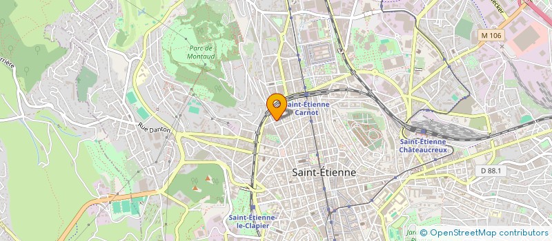 localisation de l'entreprise MADAME ANTONELLA PIROZZI  SAINT-ETIENNE