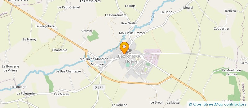 localisation de l'entreprise MADAME ANTONELLA PRIAULET à BAZOCHES-SUR-HOENE