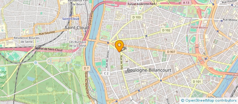 localisation de l'entreprise MADAME ANTONET TEJEDA à BOULOGNE-BILLANCOURT